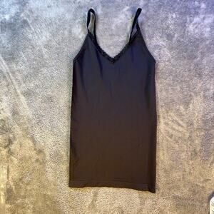 Nouvelle Seamless Camisole Medium Shapewear Slimming Layering Black Babydoll